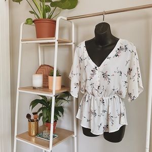White Floral Blouse - Sienna Sky(MD)